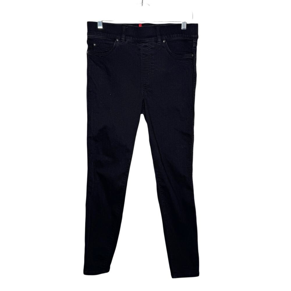 SPANX / black high rise ankle skinny shaping jeans / M